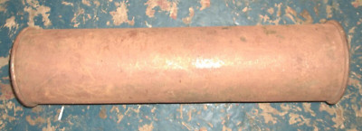 Muffler...21  1/2'' in Length...Ends are...1  3/8'' and 2  1/8'' Diameter