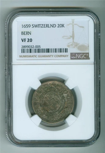 SWITZERLAND/BERN 1659 20K NGC VF-20