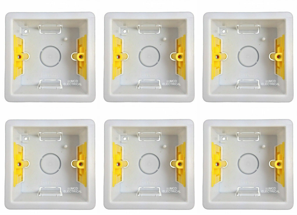 9 x Appleby SB632 Deep Dry Lining ""Fast Fix"" Boxes Single 1 Gang 47mm Deep - Image 8
