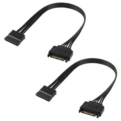 SATA 15-Pin Strom-Verlängerungskabel Stecker Auf Buchse, Verlängerungsadapter, 1