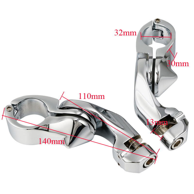 Chrome Highway Foot Pegs For Harley Davidson Heritage Softail Classic