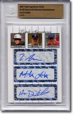 Tim Alderson * Mat LATOS * Ross DETWILER * Rookie Autograph BGS Auto RC 1/1