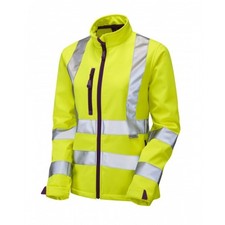 Leo Workwear Honeywell Class 2 Yellow Ladies Softshell Jacket Pre