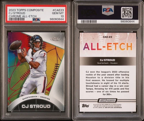 2023 Topps Composite - Chrome All-Etch #CAE-23 C.J. Stroud (RC) PSA 10 GEM MT