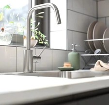 Ikea * ALMAREN * Rubinetto Cucina BRICKSTAD Acciaio Inox Leva BAR LAVELLO Maniglia