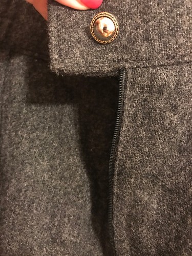 NWT Sag Harbor Gray Wool Pencil Skirt Sz 14 Length 29 Dark Charcoal Midi - Picture 7 of 11