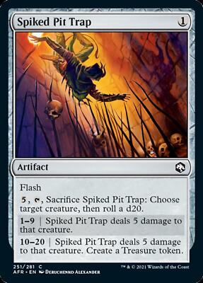 Magic MTG Spiked Pit Trap [Dungeons & Dragons: Adventures in the Forgotten Realm