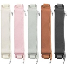 5 Pcs Elastic Notebook Band Holders PU Leather Adjustable Pen Sleeve Style 3