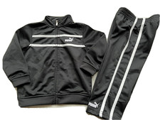 PUMA NWT Boys 2PC Suit Jacket Pants set size 24 months Color : Black