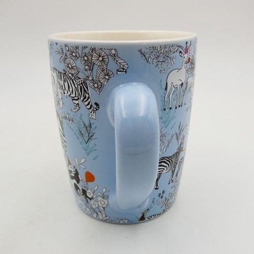 Taza Starbucks 2020 Animales Fiesta Cumpleaños Sombreros Cuernos 10 OZ Azul Floral Celebrar - Imagen 4 de 8