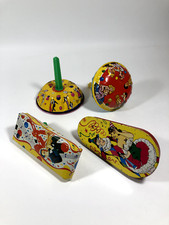 LOT OF 4 VINTAGE US TIN NEW YEARS EVE PARTY NOISE MAKERS 50  s/60  s