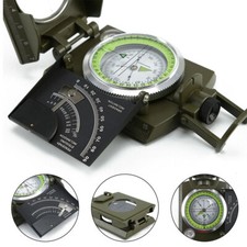 Outdoor Camping Professional Military Army Metal Sighting Clinometer Compass UK