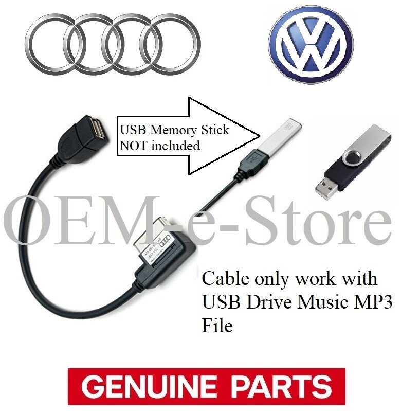 Audi VW Music Media Interface USB Cable Adapter For 2009-2012