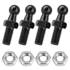 4 Ball Mount Threaded Stud Brackets 10mm Gas Prop Strut Spring RV Camper 1.33"