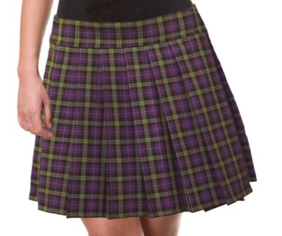 LONG SKIRT Pleated Plaid (Highbury)