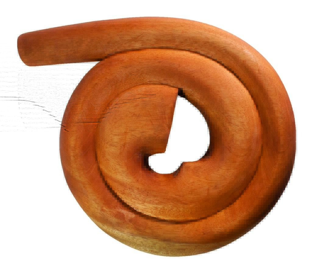 Handmade Didgeridoo, Didghorn Mahagoni, spiral, 12