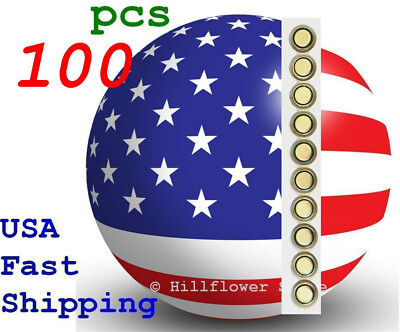 100 pcs AG3 TTT LR41 SR736 G3 392A 384 Bulk 1.5V 0% Hg Alkaline Battery