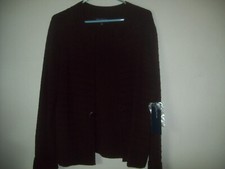 NEW WOMEN'S JONES NEW YORK SIGNATURE LONG SLEEVE OPEN FRONT CARDIGAN XL