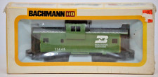Vintage Bachmann Ho Scale Burlington Northern Caboose Car 11445 w/ Box