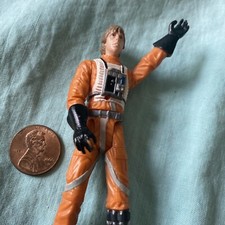 Vintage 2001 Star Wars Luke Skywalker (X-Wing Pilot) Power of the Jedi ohne Helm