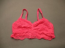 Victoria's Secret Size M Womens Lace Unlined Wirless Pull On Bralette Bra 7M