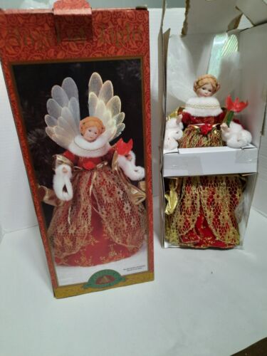 Angel Collection By Christmas Fantasy LTD Angel Tree Topper 15" Fiber Optic - Picture 1 of 6