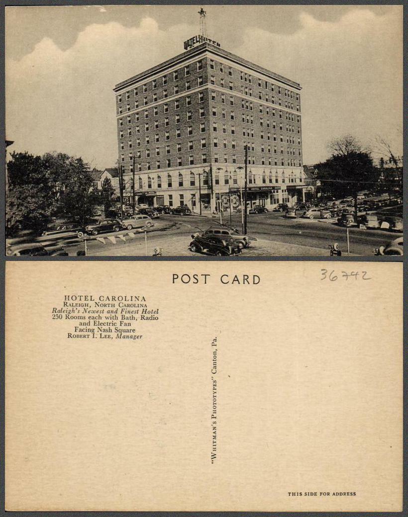 NORTH CAROLINA Raleigh VINTAGE POSTCARD | eBay