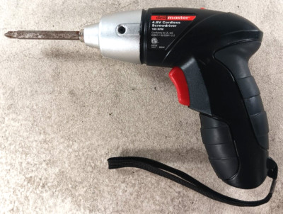 Drill Master 4.8V Cordless Screwdriver 1/4 In with Philips Head Drill Bit