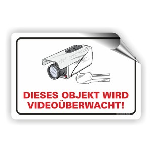 Videoüberwachung Aufkleber Alarmgesichert Dieses Objekt ...