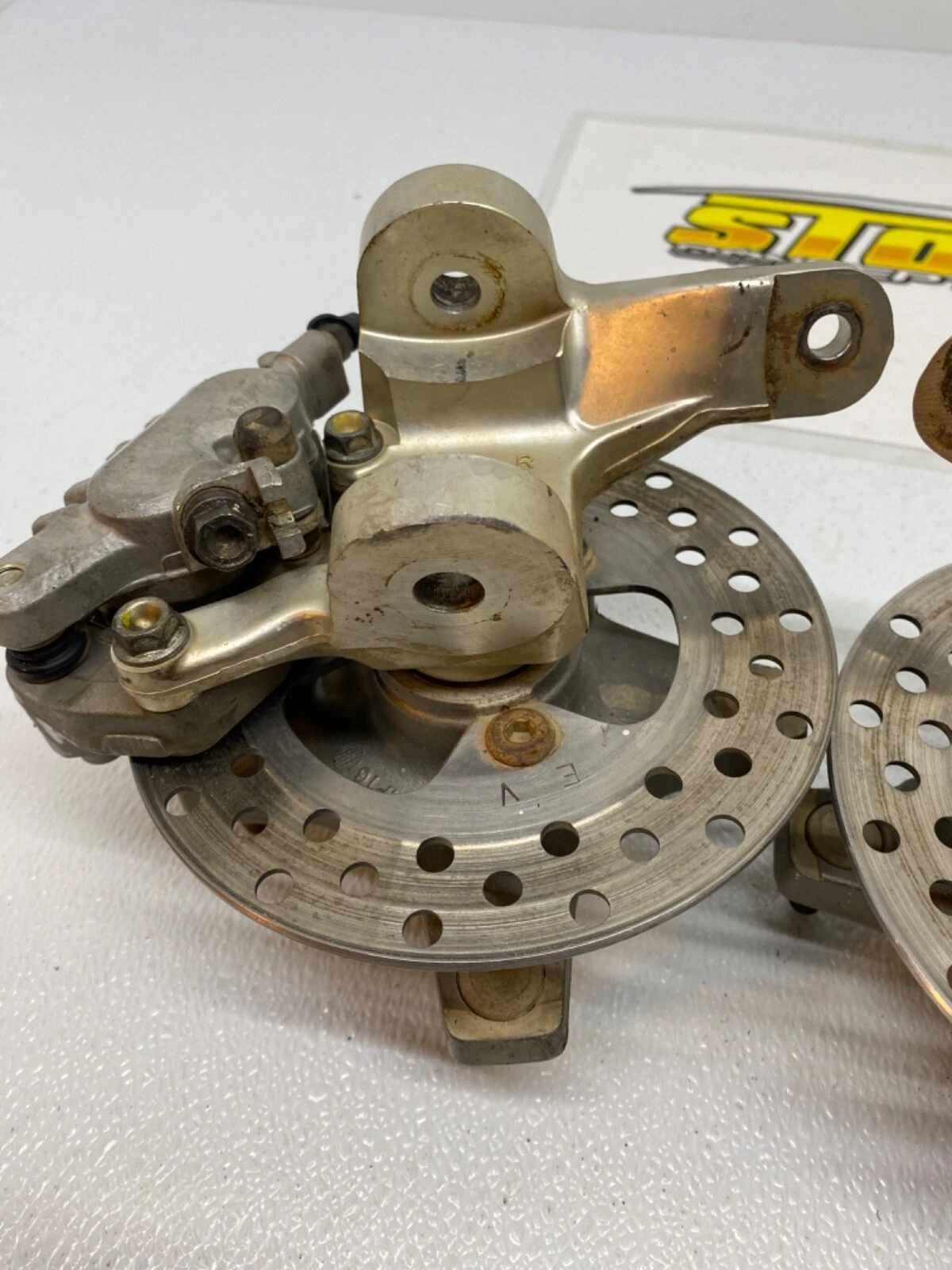 HONDA TRX450R TRX 450R FRONT END WHEEL HUBS SPINDLES CALIPERS UPDATE 400EX 250R