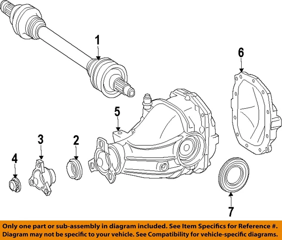Differential Assembly Automatic OEM 2009 2010 2011 Mercedes C350 - Image 3 of 4