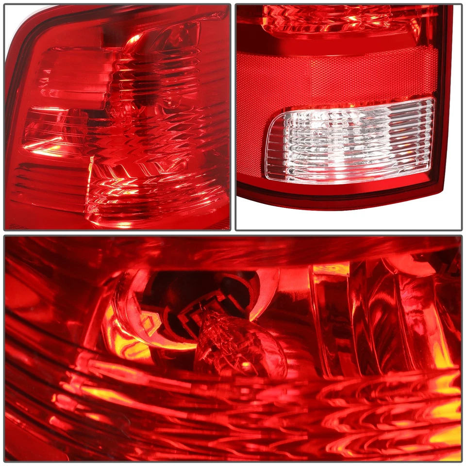 Lente vermelha para 2009-2024 Ram 1500 2500 3500 esquerda/lado do motorista lanterna traseira - Imagem 4 de 4