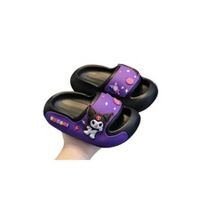 Kuromi Galaxy Slides - Scarpe Sanrio nere e viola per ragazze (US 7,5-8,5)