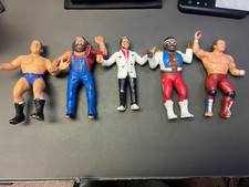 WWF LJN-LOT OF 5-BRUNO / HILLBILLY JIM/ KOKO / JIMMY HART / DYNAMITE KID