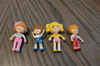 #ad 1980s Matchbox Oh Jenny Dreamworld Family Mini Doll Figure Lot 4 Pcs Figurines $11.00