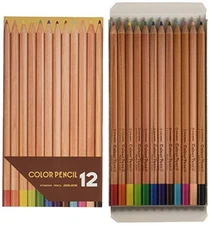 Kitaboshi Colored Pencils 12 Colors Paper Box Included from Japan New 196889
