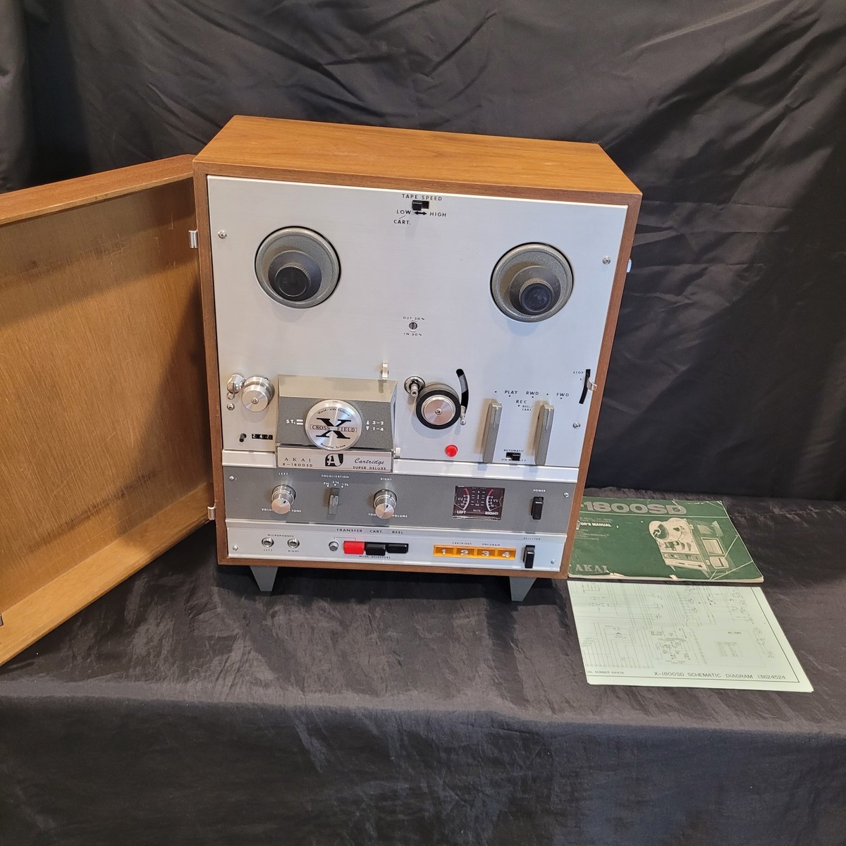 Akai X-1800SD Reel to Reel 8 Track Tape Recorder for sale online