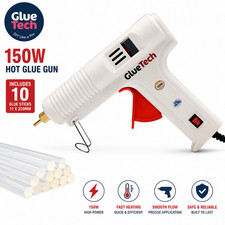 Image of 150W Hot Glue Gun Kit Professional Industrial Glue Gun + 10 Glue Sticks DIY Craf