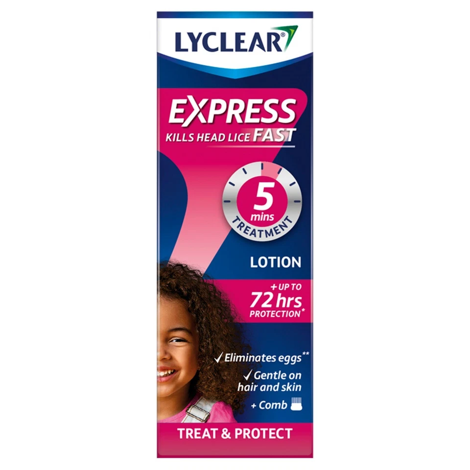 Lyclear Head Lice Express Child Hair Lotion For Nitts, Head Lice and Eggs 100ml