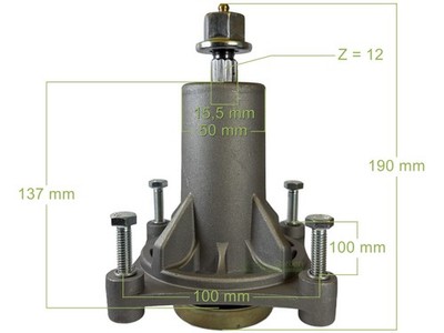 Messerspindel für Husqvarna TS 138 142 238 242 243 246 38 XT22H48YT / 532187292
