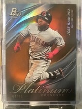 2019 Bowman Platinum Platinum Presence Jose Ramirez #PP-18 Orange /25 All Star