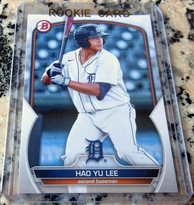HAO YU LEE 李灝宇 2023 Bowman Rookie Card RC Detroit Tigers Taipei Taiwan HR Power
