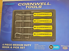 Cornwell Tools Ctg4mdsy - 4 Piece Medium Duty Hook And Pick Set Yellow Cornwell Tools Ctg4mdsy - 4 Piece Medium Duty Hook And Pick Set Yellow