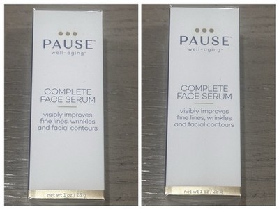 2 PACK Pause Well-Aging Complete Face Serum Improves Fine Lines Wrinkles