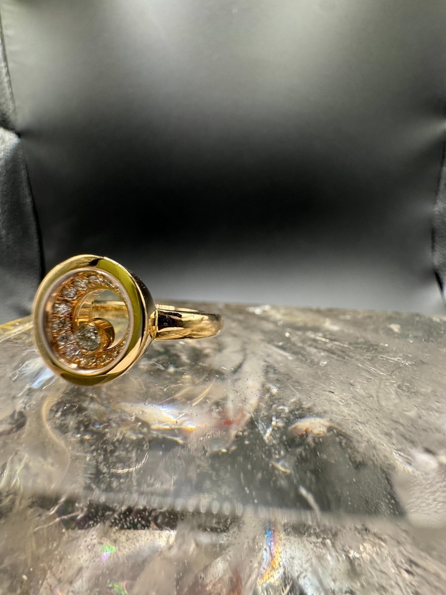 Chopard Happy Diamond Ring 18ct (750) Rose Gold - Solid View 3