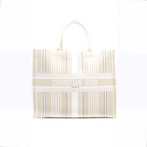 Dior Beige Stripe Book Tote 42 Large Tote Bag 34683 152894027