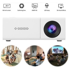 1080P Mini Projector Dolby 4K HD H DMI Bluetooth Video Home Theater Cinema USA