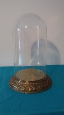 ANCIEN GLOBE ROND VERRE MARIEE SOCLE BRONZE NAPOLEON III NIII VINTAGE DECORATION