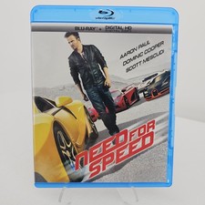 Need for Speed Blu-ray 2014 Aaron Paul Dominic Cooper Michael Keaton Digital HD