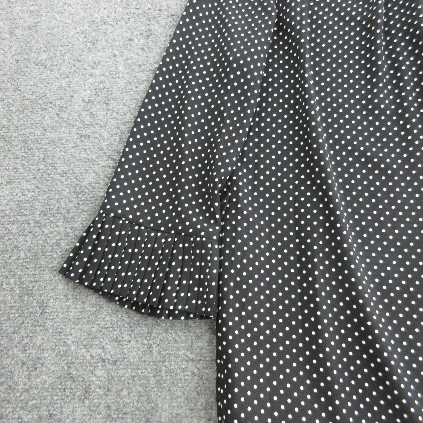 Kate Spade New York Dress Womens 4 Black Polka Dot Ruffle Bell Sleeve Shift thumbnail 3